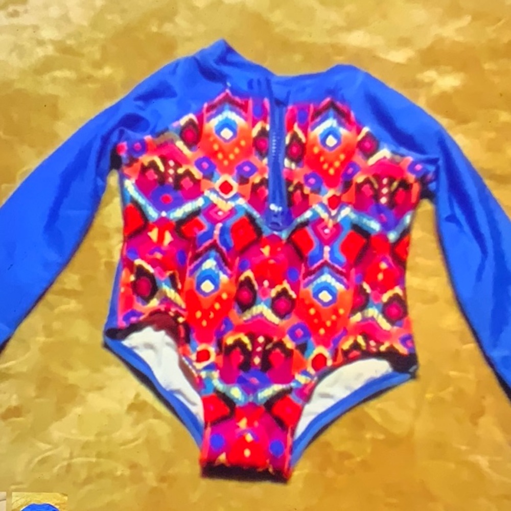 Art Class Long Sleeve Leotard Girls XS 4/5 NWOT SW-15